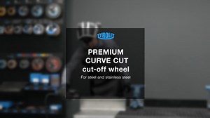 CURVE CUT cut-off wheels for cutting curves on steel and stainless steel