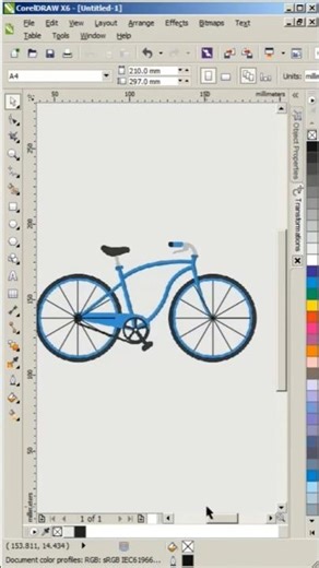 Transform Tool - CorelDraw Tricks #coreldraw #shorts #tricks