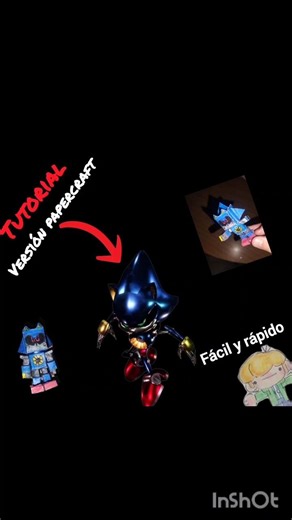 tutorial de metal sonic versión papercraft #papercraft #outcomememories#sonadowhater