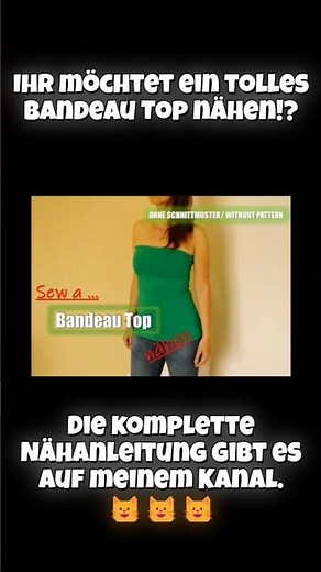 Bandeau Top nähen (ohne Schnittmuster)