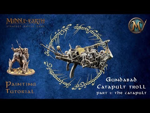 Gundabad Catapult Troll, how to paint the catapult and tiny goblins MESBG