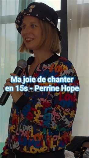 Ma joie de chanter en 15s | Perrine Hope #perrinehope #musique #chanson #resilience #concert