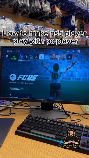 How to make a ps5 player play with a pc gamer🤪✅ #reels #instagram #egypt #cairo #gamesspot #reelsinstagram | Games spot