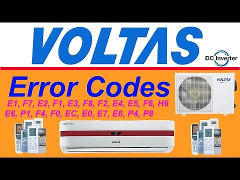 Voltas Air Conditioner All Error Codes And Solution Troubleshooting Urdu/Hindi