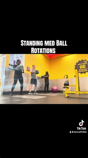 Medicine Ball Standing Rotations #abs