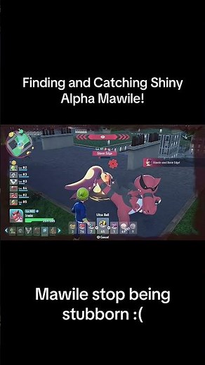 Finding and Catching Shiny Alpha Mawile!
