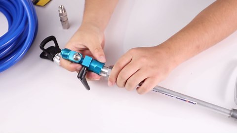 22Pcs Airless Paint Sprayer Gun Kit, 3600PSI Airless Spray Gun with 50Ft High Pressure Hose & 6Pcs Reversible Spray Tips & 4Pcs Extension Rod & 6Pcs Filters & Guide Tool & Nozzle Seat