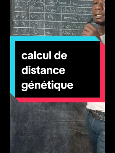 #svt, génétique, calcul de distance génétique