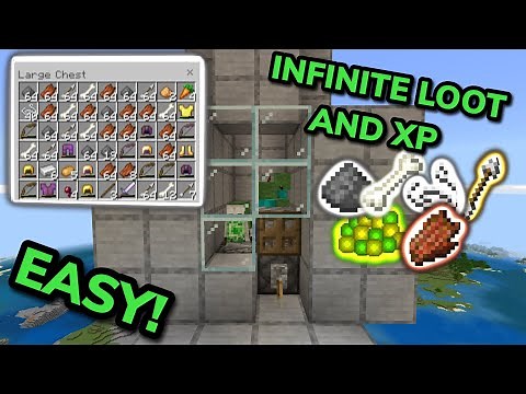SIMPLE 1.21 AFK MOB AND XP FARM TUTORIAL in Minecraft Bedrock (MCPE/Xbox/PS4/Nintendo Switch/PC)