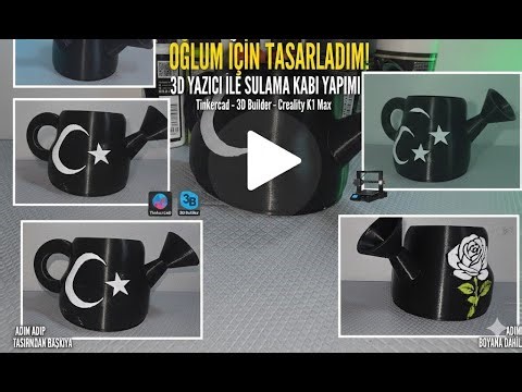 3D Yazıcı ile Kendi Sulama Kabımı Tasarladım (Sızdırmaz!)