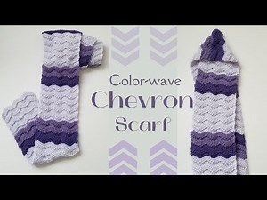 Color-wave Chevron Scarf ‪@crochetandcopy‬