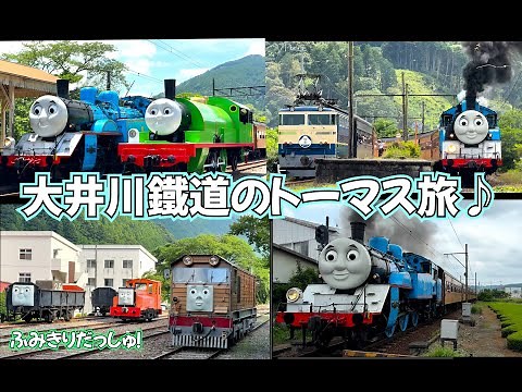【機関車トーマス】人気！静岡大井川鐵道でトーマスとたくさんの仲間たちに出会う感動体験！Thomas the Engine 踏切 電車 新幹線 ゆるキャン 鉄道 train railway パーシー