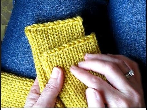 Tutorial: Getting Clean, Straight Edges on a Knitted Tube Scarf (Addi Express)