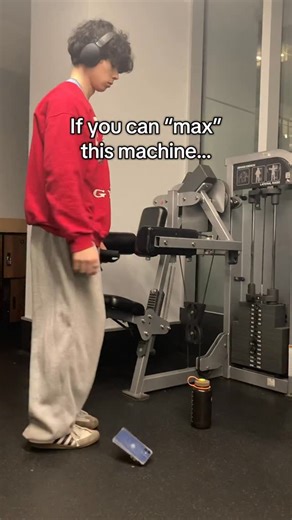 Cameron Graystone on Instagram: "Only works if you sit perfectly upright, keep your arm straight, don’t ego lift, and your shoulder joints are aligned with the axis of rotation Of course you don’t actually change the machine in any way, but by preforming the exercise like this, it makes it very difficult to accidentally ego lift. It also fixed the issue of your shoulders being too wide for the machine and therefore ruining the arm path #gym #lifting #formpill"