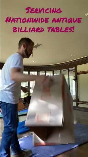How to disassemble Antique Billiard table for storage.