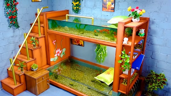 Build the Ultimate Fish Tank Bunk Bed – Creative and Fun DIY Idea for Bedroom Décor