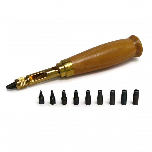 Japanese Push Drill Set (Drill & 9 Bits)