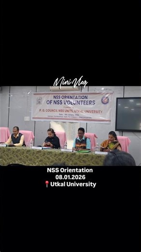 University m koi bhi program ho hum bas khane jate h🤣#minivlog #dailyvlogging #nss #utkaluniversity
