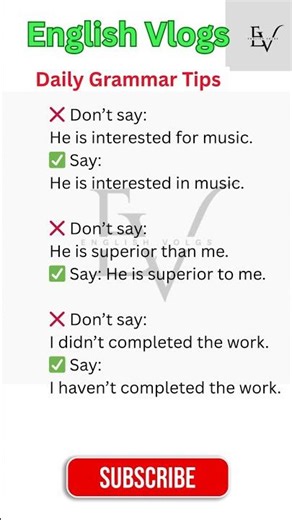 🗣️ Improve Your English Daily | Grammar Practice Tips #englishshorts #english #speakconfidentenglish