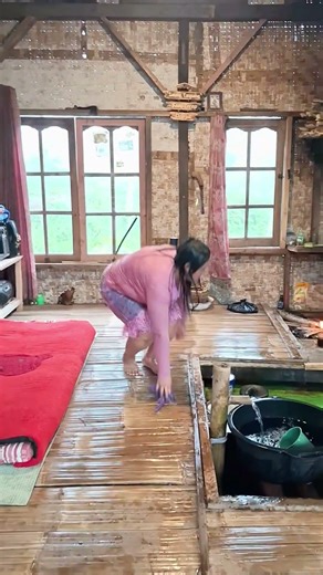 Cleaning a House with a River Inside? 😱🏡 #Shorts