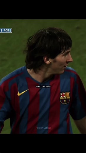 Messi's First Game Against Real Madrid