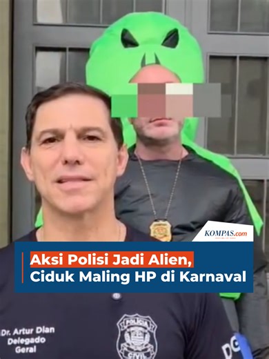 Polisi Brasil Gunakan Kostum Alien untuk Tangkap Pencuri