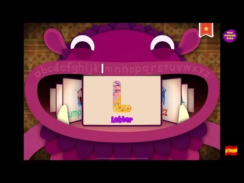 Endless Learning Academy: Reading & phonics Letter L Spanish|Boopanpankids