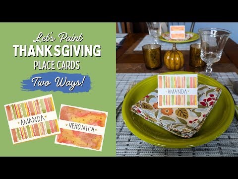 Paint these Easy and Pretty Thanksgiving Place Cards