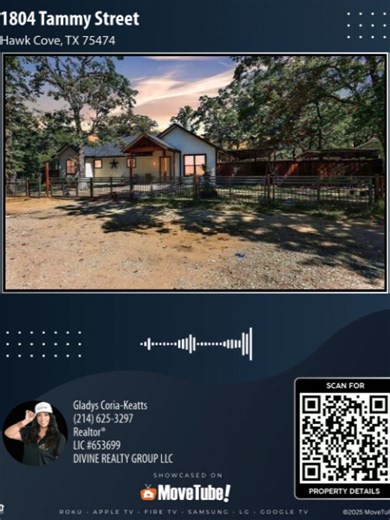 1804_tammy_street_hawk_cove,_tx_75474 (1080p) 🌟 Just Listed! Step into your dream home in Hawk Cove, featuring modern interiors with quartz countertops and stainless steel appliances, plus an expansive game room upstairs! 🏡 Enjoy serene country life near Lake Tawakoni with extra land for ultimate privacy and potential expansion. Don't miss out on this move-in-ready haven! Click the link to schedule a private showing. 👉 #movetube #dreamhome #househunting #realestate #newhome @larealtorgladys 1