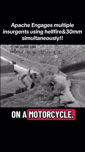 Apache Helicopter Engages Insurgents with Airstrike