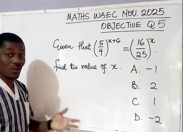 MATHS WAEC NOVEMBER 2025 QUESTION 5 and 6 #tutorial #mathhack #onlineclass #math