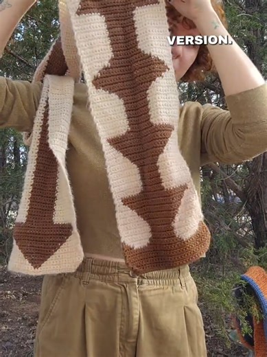 Cute Arrow Pattern Crochet Scarf Tutorial