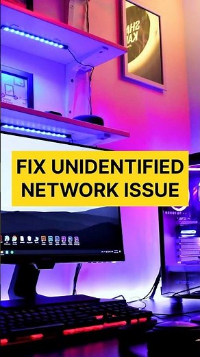 How to fix unidentified network issue on windows PC! #pctipsandtricks #windows #short