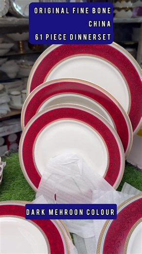 61-Piece Fine Bone China Dinner Set for Elegant Dining