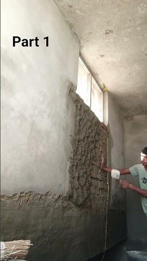 Professional Wall Plastering Work | Mason Plastering Skills | Construction Work📌 #masonry