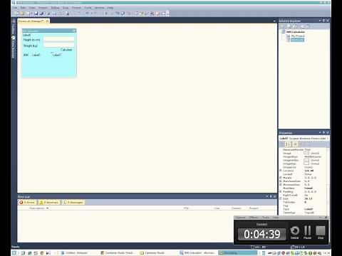 BMI Calculator Visual Basic