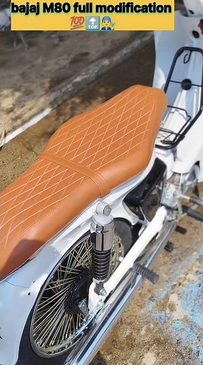 bajaj M80 full modification 💯🔝👨‍🔧 #bike #modifiedbike #machanic #m80#modifiedcar #modi #machanical