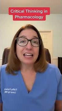 Nursing School Tips: Critical Thinking: Pharmacology | ‪@LevelUpRN‬