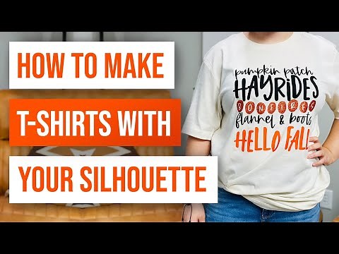 ✂️ How To Make T shirts With Your Silhouette