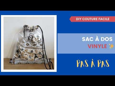 Sac à dos wax & vinyle | tuto couture