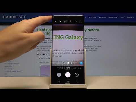 Samsung Galaxy Note 20 Ultra - How to Turn On / Off Camera Mirror Effect