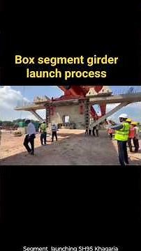 PSC box segment girder launch process #construction #heavycivil #civilxpress #superstructure #civil