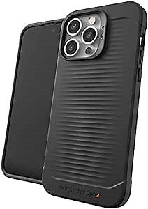 GEAR4 ZAGG Havana iPhone Case, D30 Drop Protection Up to (10ft/3m), Wireless Charging Compatible, Reinforced Top, Bottom & Edges, Anti-Microbial Properties, iPhone 14 Max Pro Case, Black (702010057)