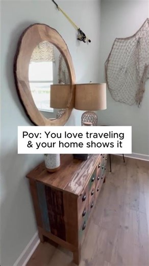 You LOVE Traveling and your home shows it