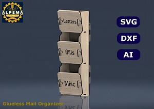 Glueless Mail Sorter Organizer – Easy Wall Mount, No Glue Required, Simple Assembly - Etsy UK