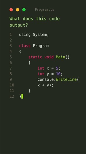 C# Tutorial: Variable Declaration and Output 🤔 ⭐ #programming #viral #c#tips