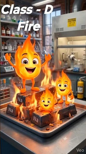 CLASS- D Fire | Types of Fire #facts #safety