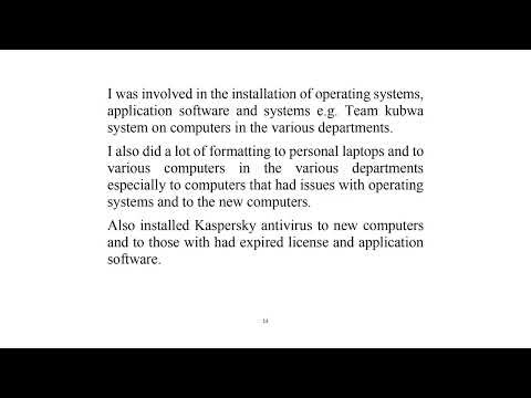 COMPUTER INFORMATICS ATTACHMENT REPORT