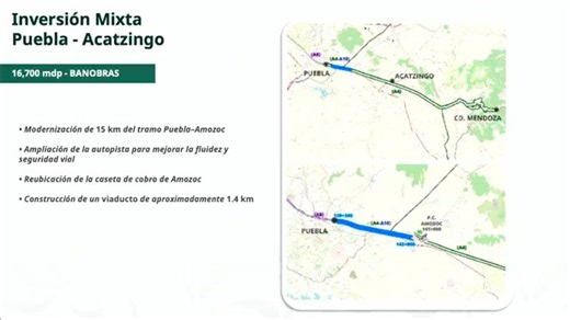 Agradecemos a la Presidenta Claudia Sheinbaum Pardo y al Gobernador Alejandro Armenta por su apoyo en la consolidación de esta arteria vial, de vital importancia para el municipio de #acatzingopuebla | Vecinos Unidos Acatzingo