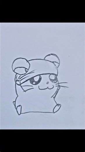 my cute hamster sketch🐹✨.............. do you like it?💗#shorts #drawing #cuteart # sketch